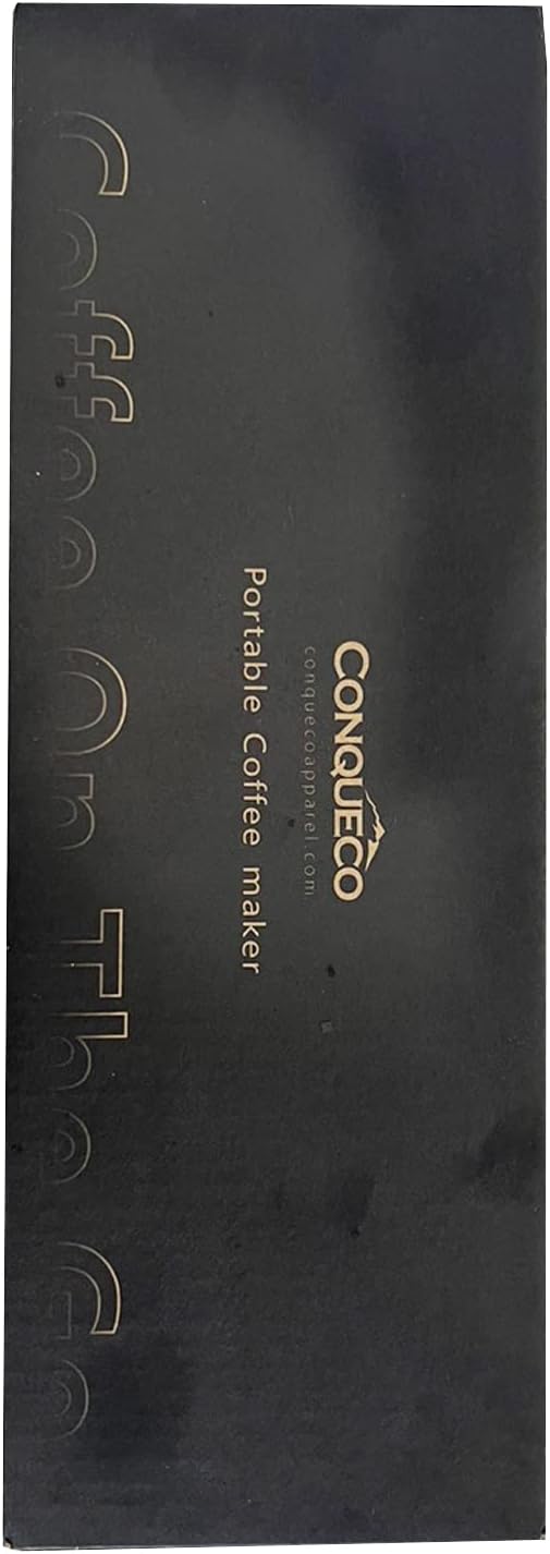 CONQUECO Portable Espresso Coffee Machine: 12V Electric Small Travel Expresso Maker - Self Heating 8 Cups Battery Powered Compatible for Nespresso Capsule - for Camping RV Hiking Office (Forest Green)