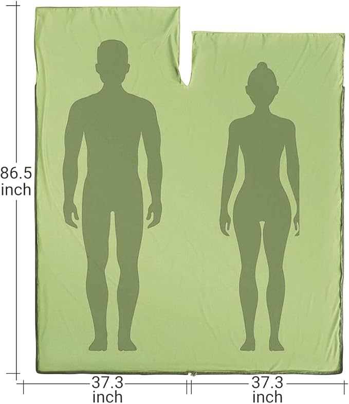 Sleeping Bag Liner,Travel Sheets & Adult Sleep Sack & Self Tan Sleep Sack for Backpacking,Hotel, Hostels, Lightweight Single Camping Sleep Pod