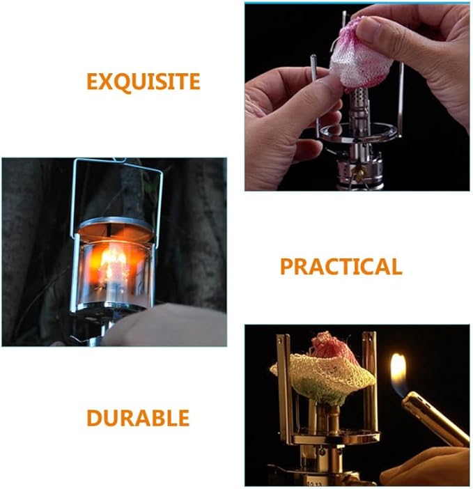 EXCEART 12pcs Gas Lantern Mantles Replacement for Outdoor Camping Lightweight Odorless Easy to Install Suitable for Propane and Kerosene Lamps for Hiking and Long-Term Use