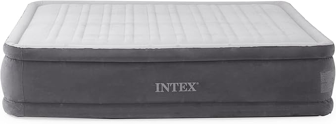 Intex Comfort Dura-Beam Airbed Internal Electric Pump Bed Height Elevated (2020 Model)