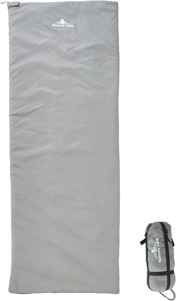 Ultralight Backpacking Sleeping Bag 1.77lbs, Warm Weather Sleeping Bag 50℉-63℉, Nylon Shell and Lining, Waterproof, Compact and Lightweight for Backpacking Camping Hiking