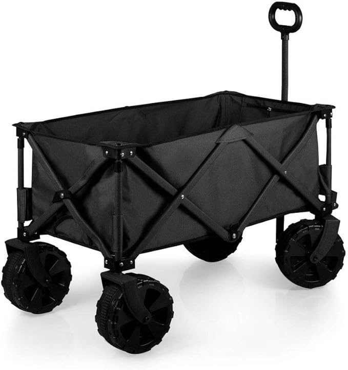 ONIVA - a Picnic Time Brand Adventure Wagon All-Terrain Folding Beach Wagon with Big Wheels - Sport Utility Wagon - Garden Wagon Collapsible - Wagon Cart, (Dark Gray)