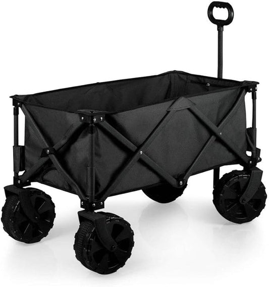 ONIVA - a Picnic Time Brand Adventure Wagon All-Terrain Folding Beach Wagon with Big Wheels - Sport Utility Wagon - Garden Wagon Collapsible - Wagon Cart, (Dark Gray)