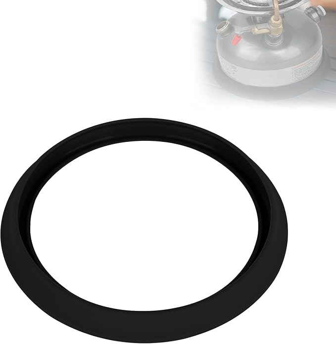 Camping Kerosene Lamp Silicone Base Suitable for Coleman Lanterns Models 200, 242, 335, 321, 502, 533, Protects Against Scratches and Enhances Stability（Black）