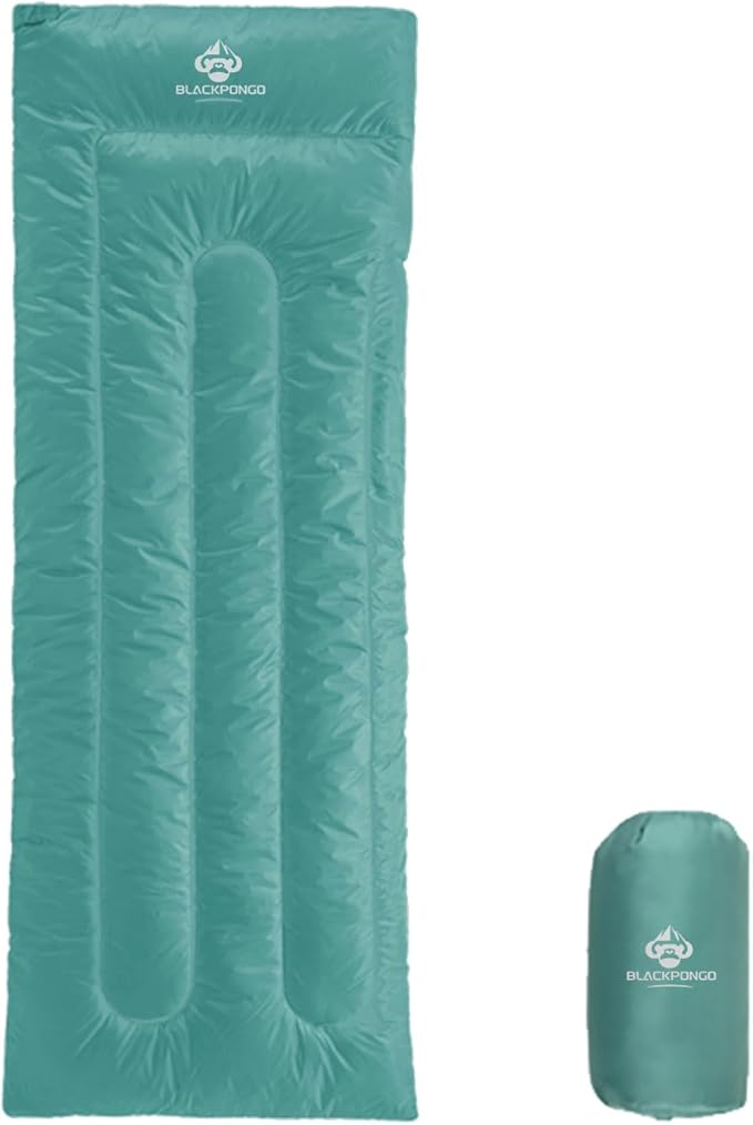 Ultralight Sleeping Bag - Envelope Lightweight Portable, Waterproof, Comfort with Compression Sack - Great for 3 Season Traveling, Camping, Hiking