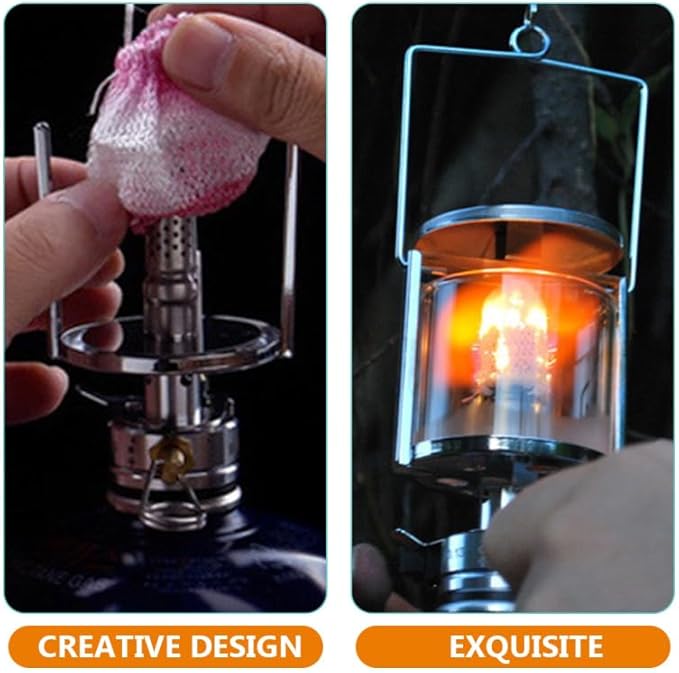 EXCEART 12pcs Gas Lantern Mantles Replacement for Outdoor Camping Lightweight Odorless Easy to Install Suitable for Propane and Kerosene Lamps for Hiking and Long-Term Use