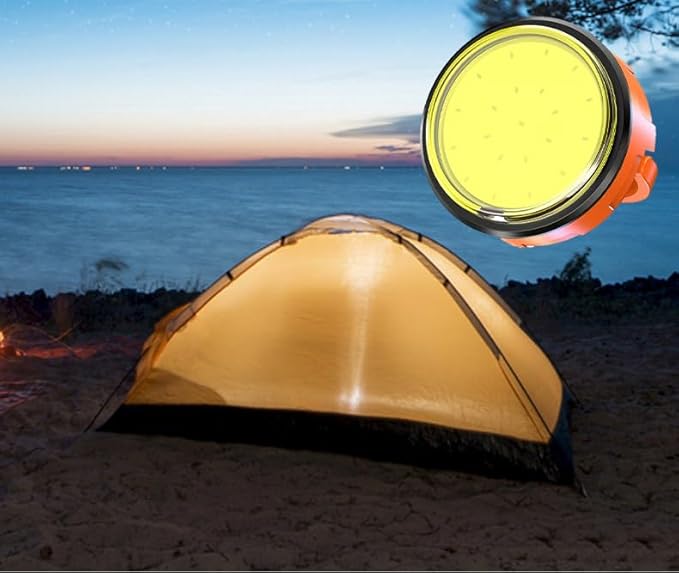 5 Pack Small Mini Rechargeable Work Light ,Camping Light,Camping Tent Lantern,3 Light Modes，for Night Camping,Emergency Repair, Hiking, Indoor and Outdoor Emergency Light
