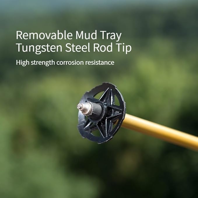 AONIJIE Trekking Poles -2 Ultralight Collapsible Carbon Fiber Hiking Poles with Anti-Shock and Quick Lock System, Folding Walking Sticks for Hiking, Camping