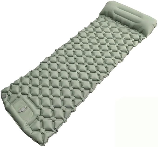 Ultralight Inflatable Camping Sleeping Pad – Compact Built-in Pillow,Waterproof & Durable –Connects to Double Bed and Ideal for Camping, Hiking & Outdoor Adventures