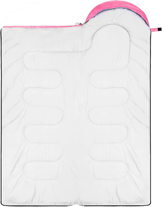 Sportneer Sleeping Bags for Adults, Warm & Cold Weather Sleeping Bag for Adults Kids Boys Girls - Lightweight Compact Camping Gear Equipment, Traveling, Backpacking, Hiking