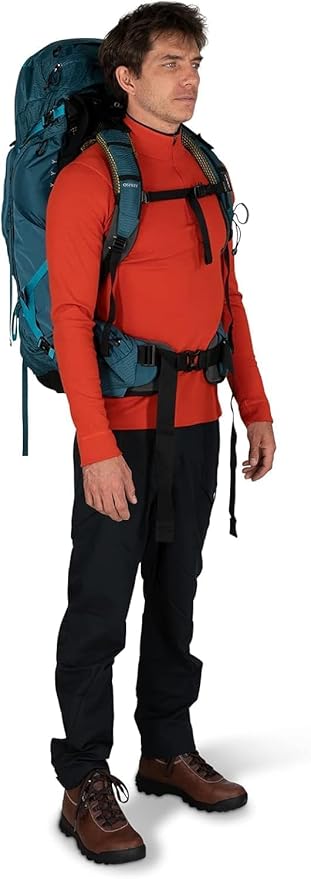 Osprey Atmos AG 65L Men's Backpacking Backpack, Mythical Green, L/XL