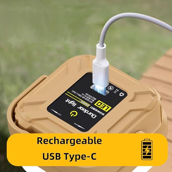 4Pack Small Mini Rechargeable LED Camping Light, 3 Light Modes，Portable Camping Tent Lantern, Emergency Hanging Light for Hurricane, Hiking, Indoor and Outdoor Emergency Light