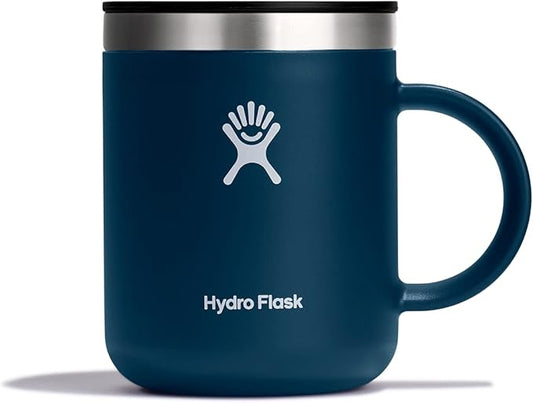 Hydro Flask Coffee Mug – Insulated Stainless Steel, Non Spill, Leak Proof Travel Mug 12 Oz Indigo Blue