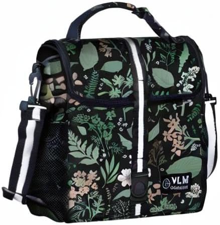 VLM Lunch Box for Women, Insulated Lunch Bag Women with Adjustable Shoulder Strap, Cute Lunch Tote Bag for Work,Picnic,Camping
