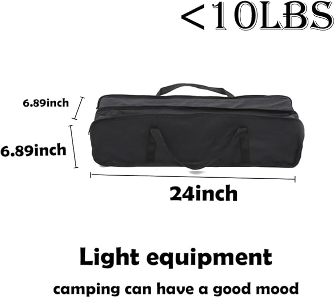 Height Adjustable Folding Camping Table Outdoor Lightweight Aluminum Tables of 4 Positions Ultralight Aluminum Frame Compact with Carry Bag for Camp, Beach, Picnic