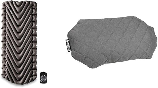 Klymit Static V Luxe 76" x 30" x 3" Sleeping Pad and Luxe Travel Pillow Bundle