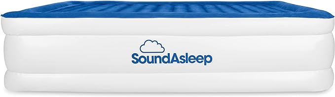 SoundAsleep Products CloudNine Series Air Mattress Includes Dual Smart Pump Technology - Full Size