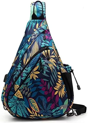 Water-Proof Sling bag/Crossbody Backpack/Shoulder Bag with USB Charging Port for Travel, Hiking, Cycling, Camping