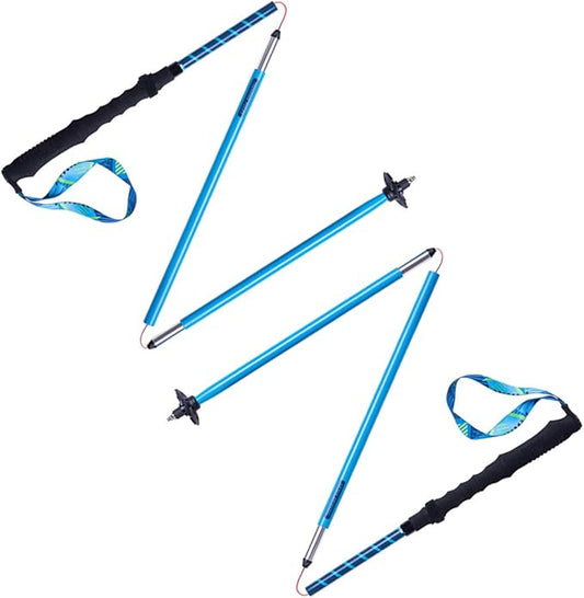 AONIJIE Trekking Poles -2 Ultralight Collapsible Carbon Fiber Hiking Poles with Anti-Shock and Quick Lock System, Folding Walking Sticks for Hiking, Camping