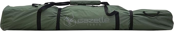 Gazelle Tents™ T4 Hub Tent, Easy 90 Second Set-Up, Waterproof, UV Resistant, Removable Floor, Ample Storage Options, 4-Person, Alpine Green, 78" x 94" x 94", GT400GR