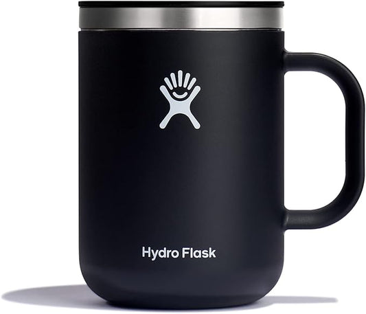 Hydro Flask Coffee Mug – Insulated Stainless Steel, Non Spill, Leak Proof Travel Mug 24 Oz Black