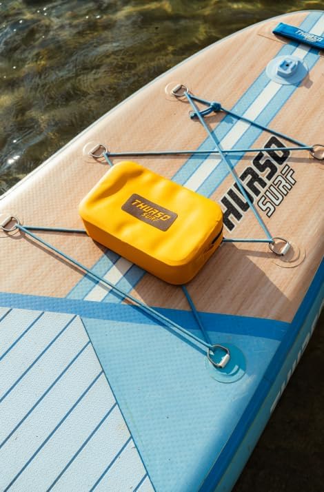 THURSO SURF Waterproof Fanny Pack Dry Bag Floating Pouch Bag Adjustable Waist Strap Keep Your Phone and Valuables Safe/Dry SUP Accessories for Kayaking Paddle Board Snorkeling Boating (Tangerine)