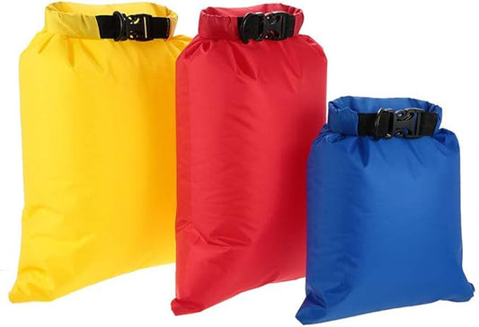 Lixada Waterproof Dry Bags, 3/5/6 Pack Ultimate Dry Sack - 3L+5L+8L Lightweight, Roll Top Outdoor Dry Sacks for Kayaking Camping Hiking Traveling Boating Water Sports