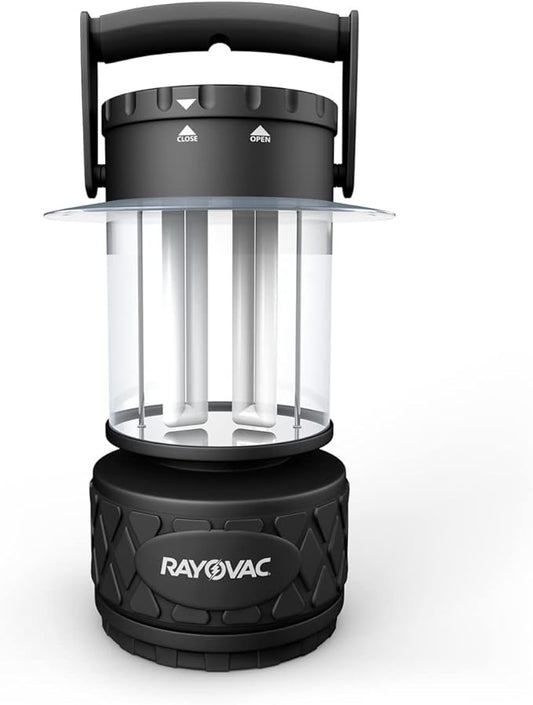 Rayovac Sportsman LED Camping Lantern, Battery Powered Lantern, Water Resistant Hurricane Supplies and Emergency Light, Pack of 1
