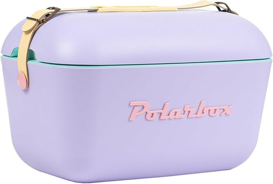 Retro Beach Cooler Vintage Picnic Lunch Box Bag Portable Cooler Travel Camping Hiking 90s Style Ice Chest