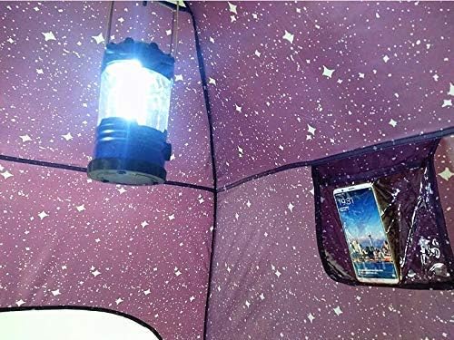 Laylala® Indoor Privacy and Play Tent on Bed Sleep Cozy in Drafty Room，Privacy Tent on Bed for Warm (Starlight,Purple)