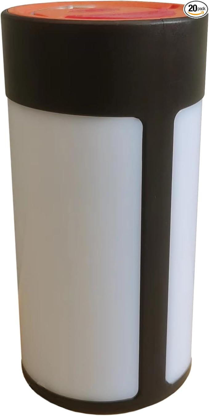 Survival Camping Lantern, Rechargeable LED Camping Lantern,62LEDs,3 Modes & SOS, Rechargeable for 4hrs, Small & Light, Emergency Light for Blackout, Hurricane Hiking Light (Black)