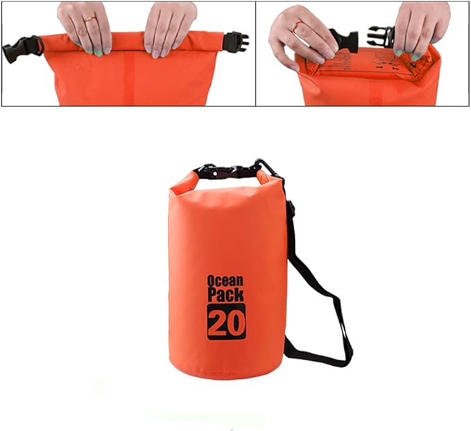 Dry Sack/Floating Waterproof Bag 2L/5L/10L/20L/30L for Boating, Kayaking, Hiking, Snowboarding, Camping, Rafting, Fishing and Backpacking