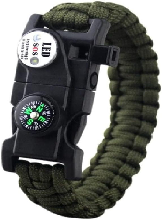 GALAXYLENSE Galaxy 251 Pcs First Aid Kits For Survival Emergency Trauma Military Combat Tactical Medical Hunting Camping Hiking IFAK EMT Bag (21 in 1 Bracelets Green)