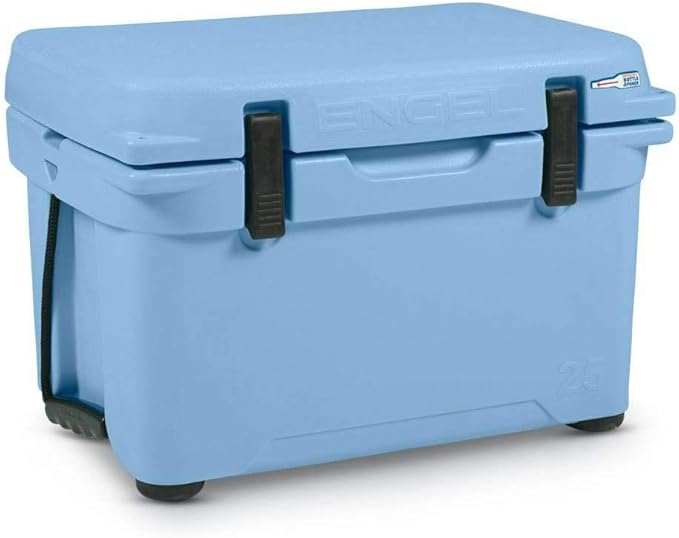 ENGEL 25 High Performance 5.28 Gallon 24 Can High Performance Durable Rotationally Molded Ice Cooler for Camping, Hunting, and Fishing