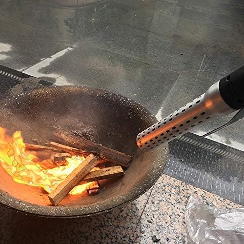 GasSaf Electric Charcoal Fire Starter for Big Green Egg Lighter, Electric Fire Starter for Green Egg BBQ Smoker, Charcoal Lighter for BGE Grills, Firepits and Fireplace, Built-in Blower (Mica Core)