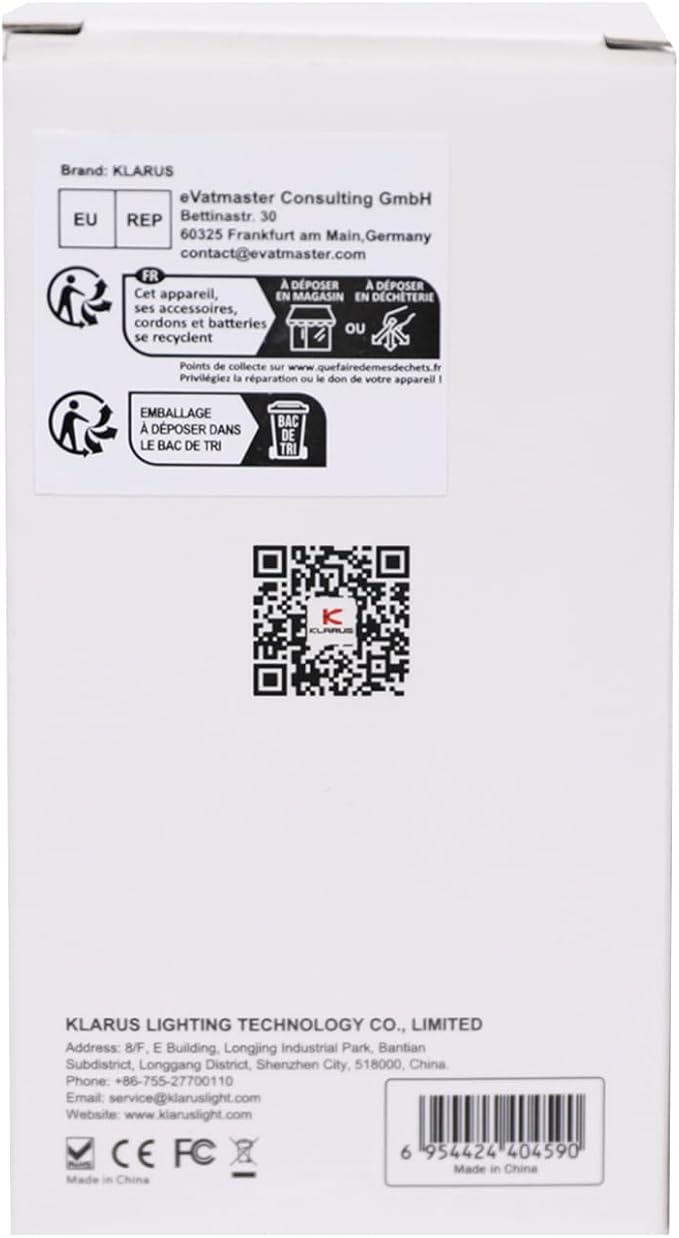 KLARUS CL8 Small Camping Lantern & Light, Pumpkin Pocket Rechargeable Camping Flash Light Tent Light, Hanging Hook, USB-C Port, IPX5 Waterproof