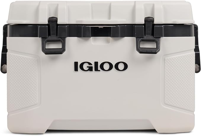 Igloo Trailmate 52Qt Wheeled Cooler, Insulated Hard Shell Ice Chest, Bone
