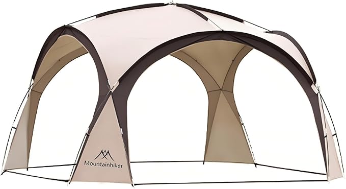 Mountainhiker Dome Tent – 4m x 4m UV Protection, Waterproof, Windproof Outdoor Shelter for 5-8 People, Easy to Set Up for Camping, Beach, and Hiking