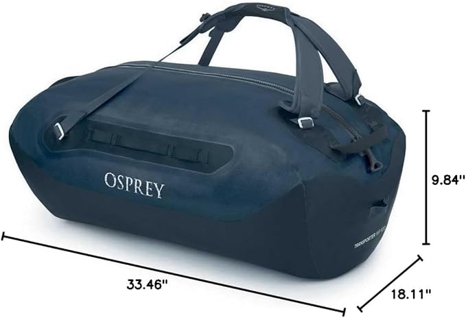 Osprey Transporter Waterproof 100L Duffel Bag, Tunnel Vision Grey