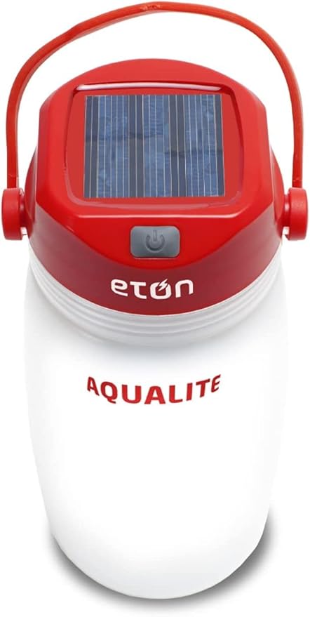 Eton Solar Powered Lantern with Integrated Water Bottle & Personal 8-Piece Emergency Survival Kit