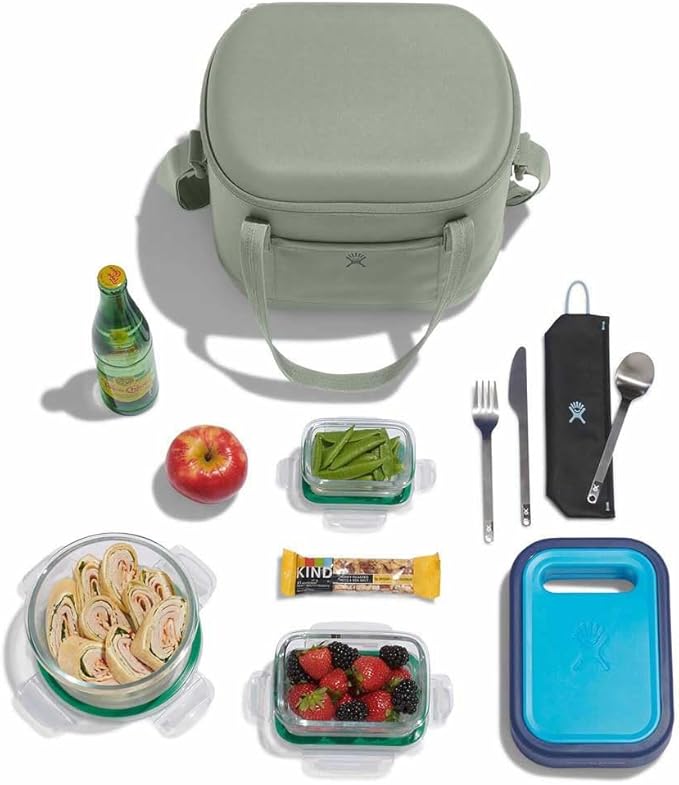 Hydro Flask Cooler Bag for Beach, Beverages and Travel - Insulated Soft Lunch Bag - 12 L Capacity in Agave Green