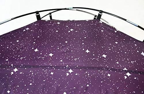 Laylala® Indoor Privacy and Play Tent on Bed Sleep Cozy in Drafty Room，Privacy Tent on Bed for Warm (Starlight,Purple)