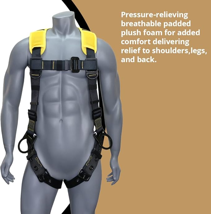 AFP Demon Fall Protection Comfortable Safety Harness (OSHA/ANSI PPE)
