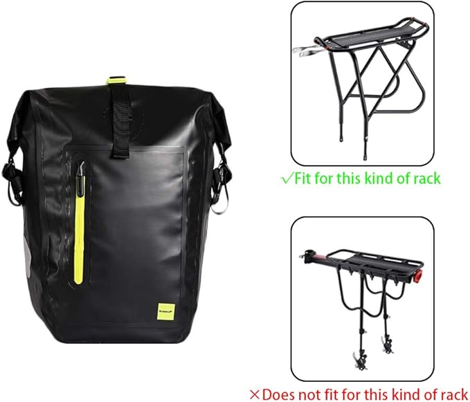 Rhinowalk Bike Bag Waterproof Bike Pannier Bag,(for Bicycle Cargo Rack Saddle Bag Shoulder Bag Laptop Pannier Rack Bicycle Bag Professional Cycling Accessories)