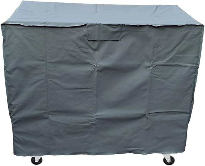 Waterproof 80-100 Qt Rolling Cooler Cart Cover Fits Most Patio Ice Chest Party Cooler Upto 43L x 22W x 32H inch-Grey