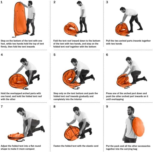 Pop Up Pod - Privacy Shower Tent, Dressing Room, or Portable Toilet Stall with Carry Bag