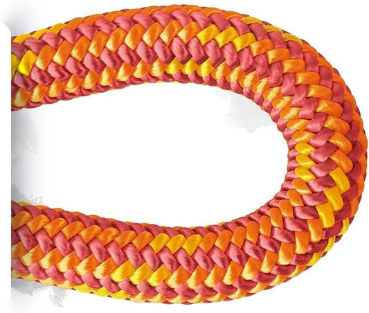 Pelican Rope Arborist Rope 11.8mm x 150Ft, USA Made High-Strength 24-Strands Static Climbing Rope - 7,000 lb Strength for Tree Climbing, Pulling, Outdoors & Swing - Red, Plain End