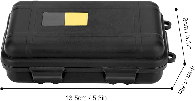 Alomejor Dry Box Survival Storage Box Dustproof Pressure Proof Outdoor Survival Equipment Sealed Container Box for Outdoor Survival