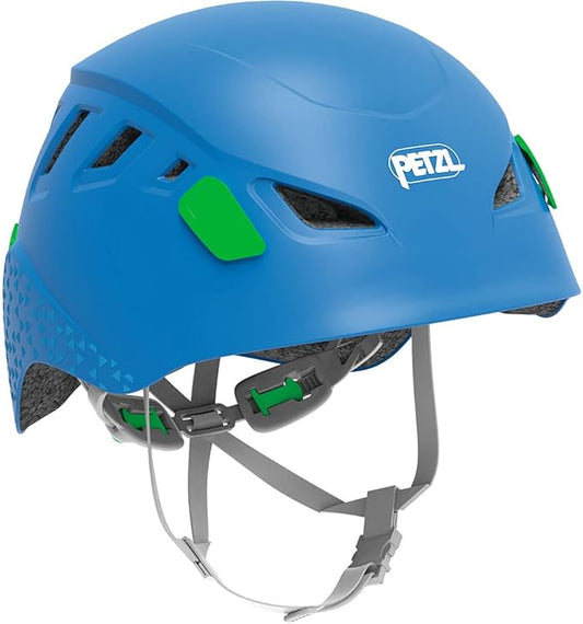Petzl Picchu Children's Helmet - Kids' Climbing and Cycling Helmet with Enhanced Head Protection - Blue