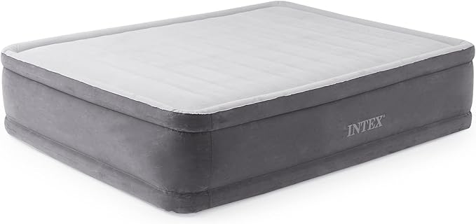 Intex Comfort Dura-Beam Airbed Internal Electric Pump Bed Height Elevated (2020 Model)